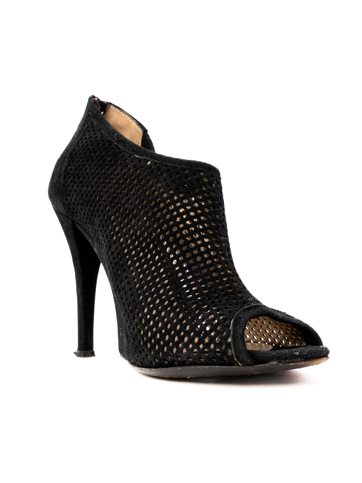 Gianfranco Ferrè Black Genuine suede High Heel Sandals — 3