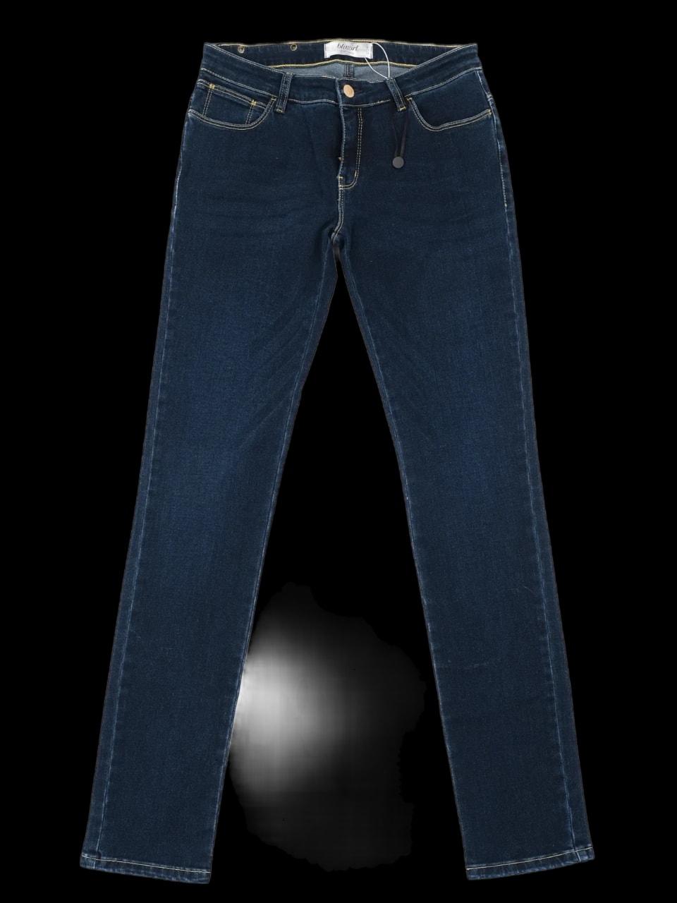 Blumarine Blue Cotton Skinny Jeans — 2