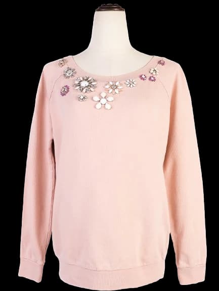 Intrend Pink Cotton Sweatshirt — photo 1