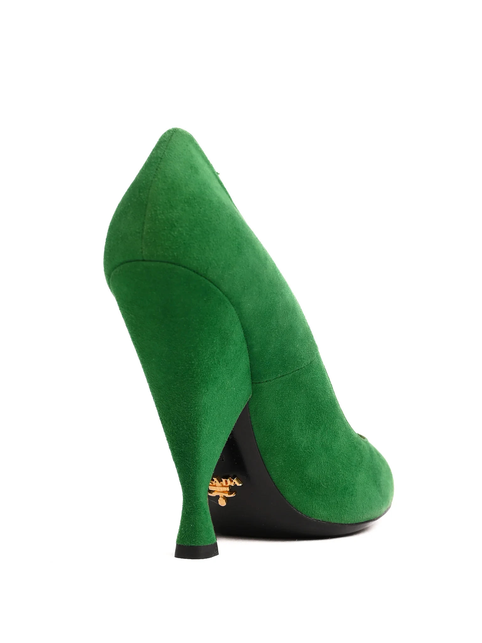 Prada Green Genuine suede High Heel Pumps — 2
