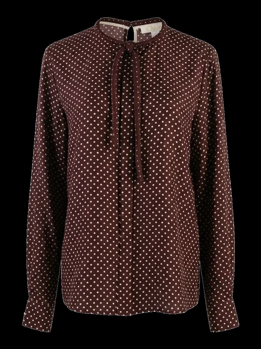 Chloe Purple Silk Blouse — photo 1