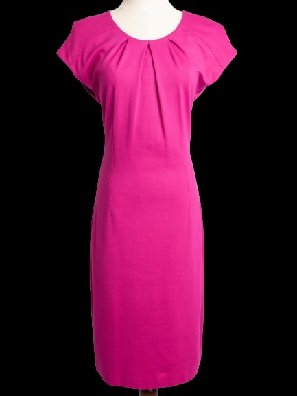 Escada Pink Polyester Sleeveless Dress — 1