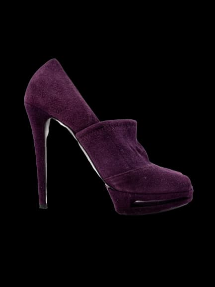 Lesilla Purple Leather High Heel Pumps