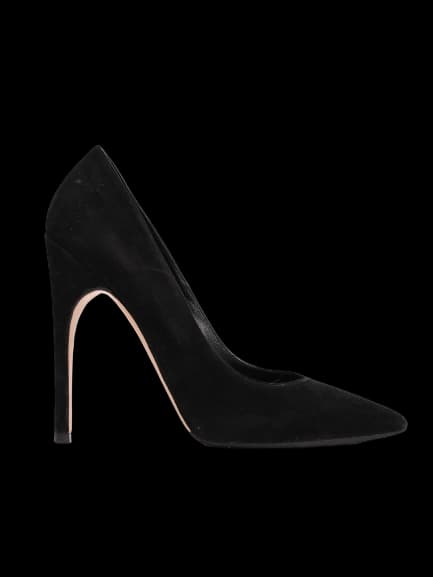 Gianvito Rossi Black Velvet High Heel Pumps