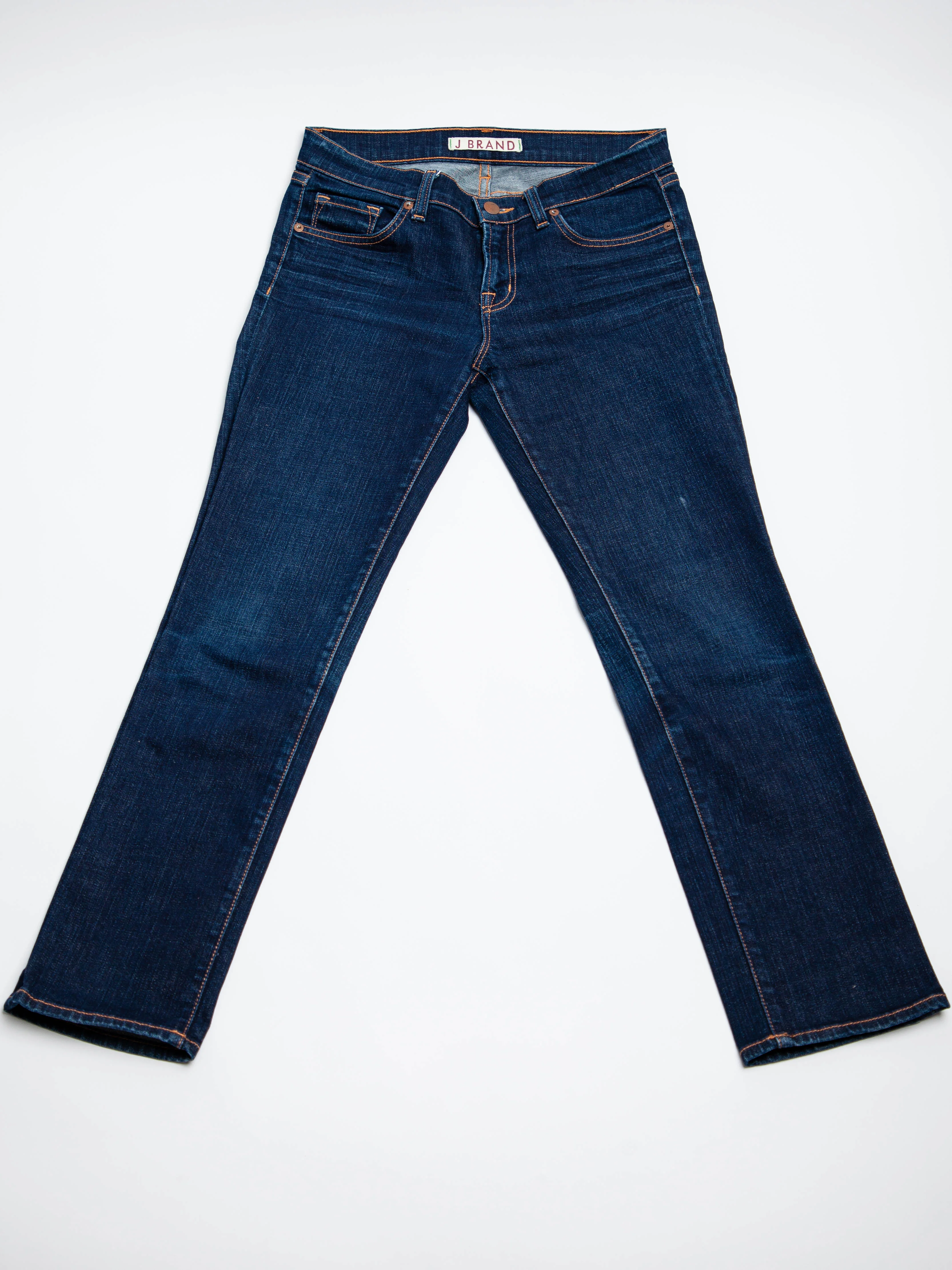 J Brand Blue Cotton Straight Jeans — 2