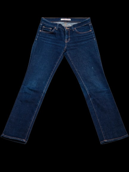 J Brand Blue Cotton Straight Jeans — 1