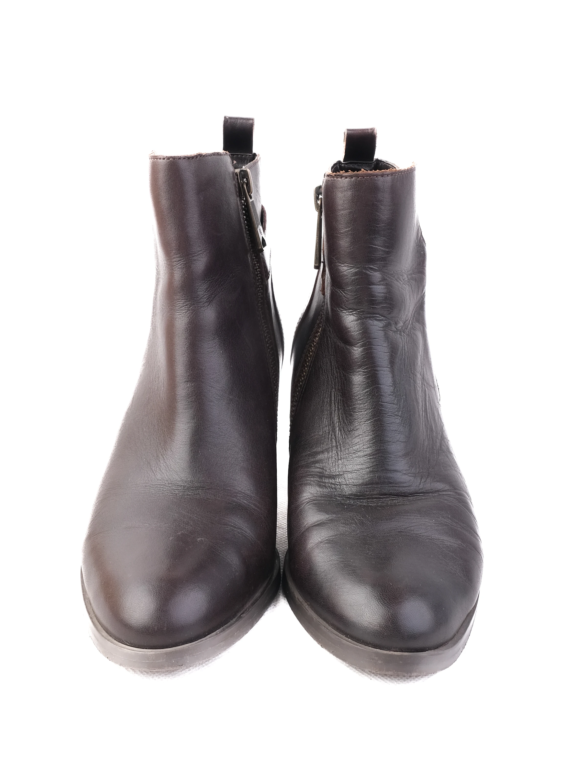 Ralph Lauren Orange Leather Boots — 3