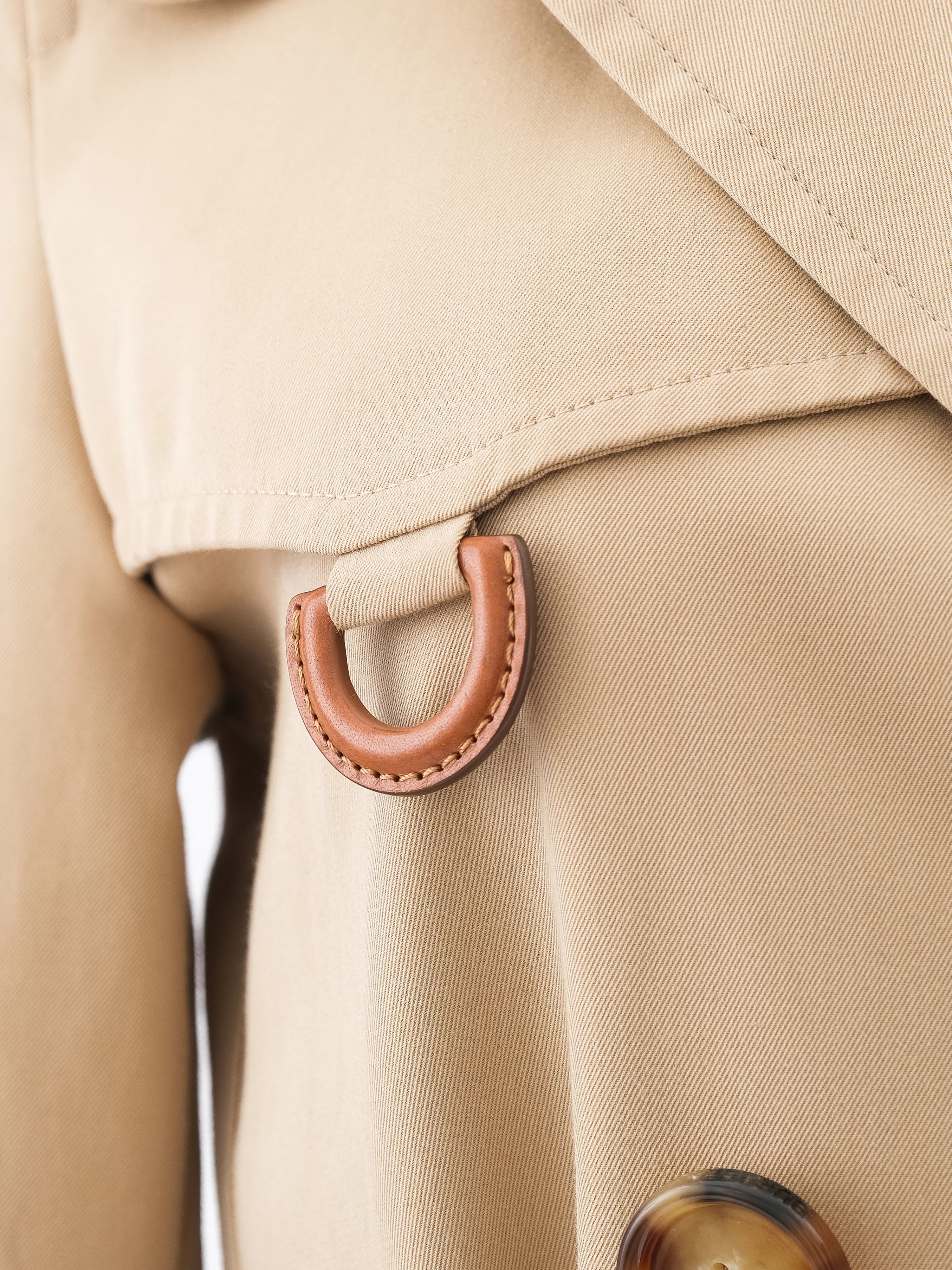 Burberry Orange Cotton Trench Coat — 3