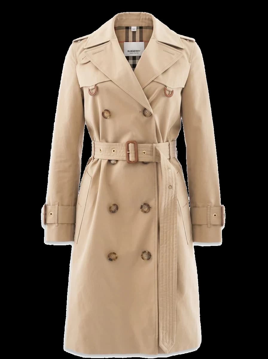Burberry Orange Cotton Trench Coat — photo 1