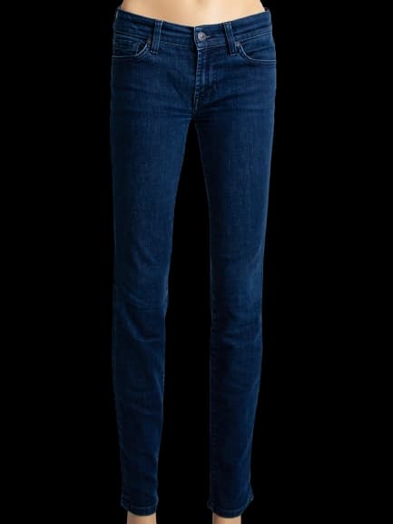 For all 7 mankind Blue Denim Skinny Jeans — photo 1