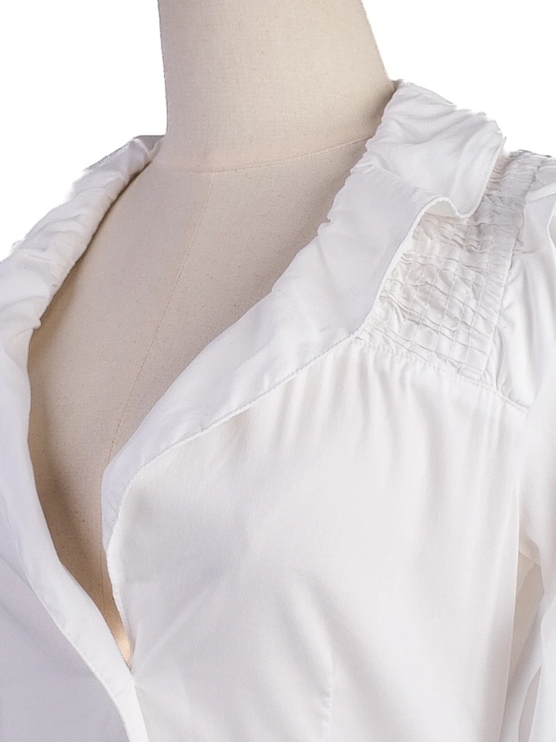 Pinko White Cotton Blouse — 2