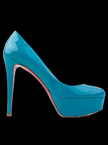 Christian Louboutin Blue Lacquer Pumps — photo 1