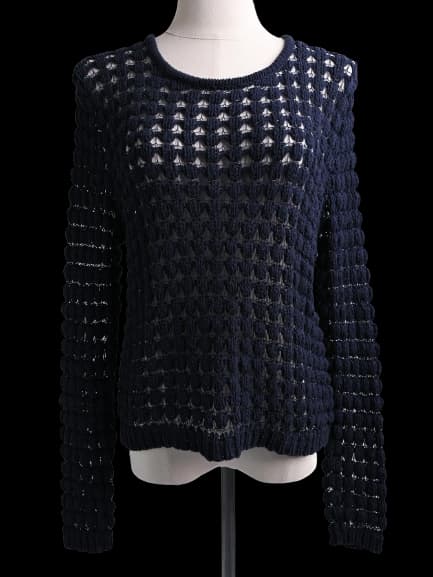 Armani Jeans Blue Wool Pullover