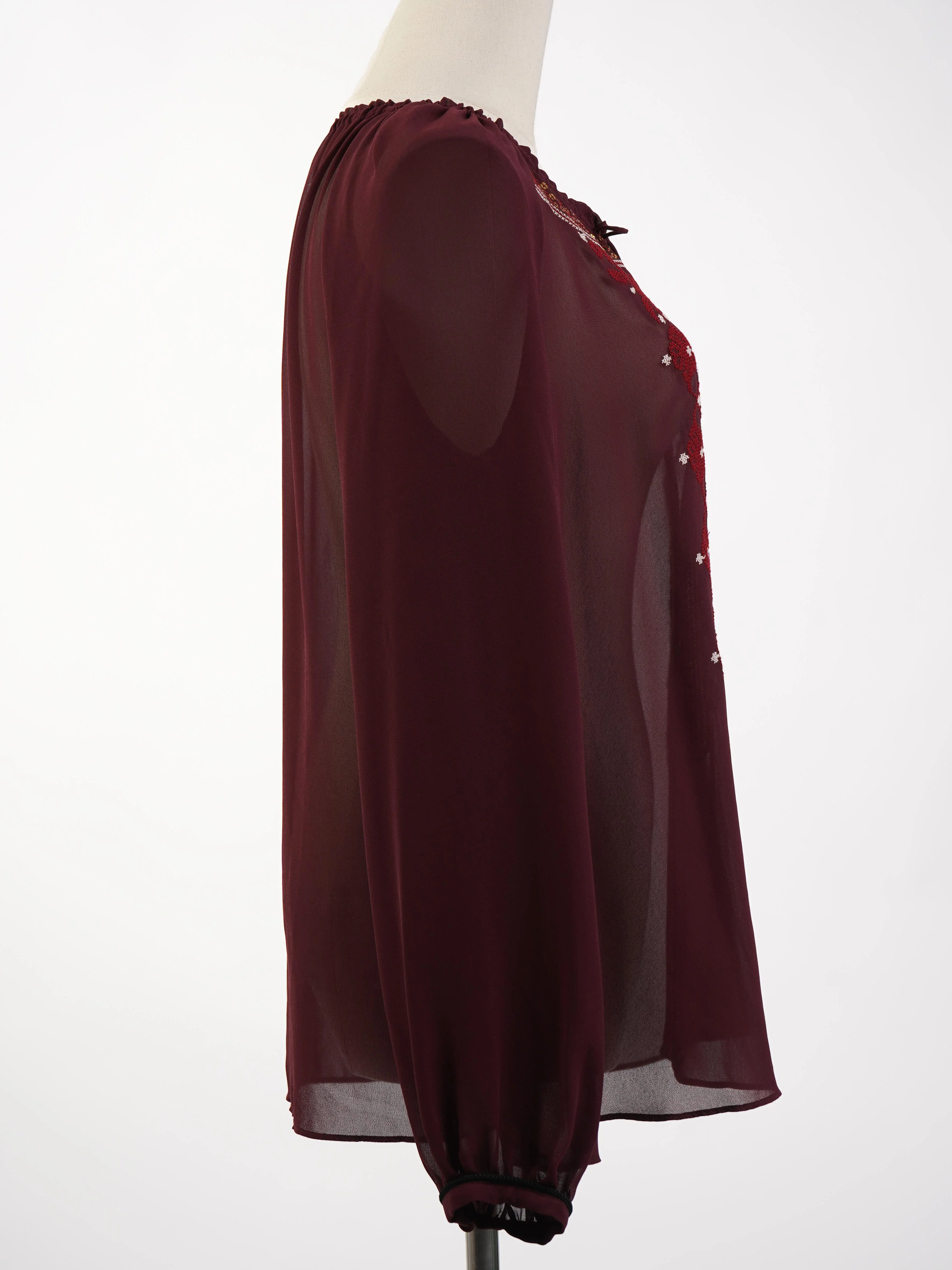 Altuzarra Red Cotton Blouse — 3