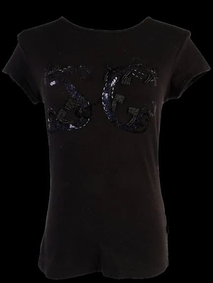 Just Cavalli Black Cotton T-Shirt — photo 1