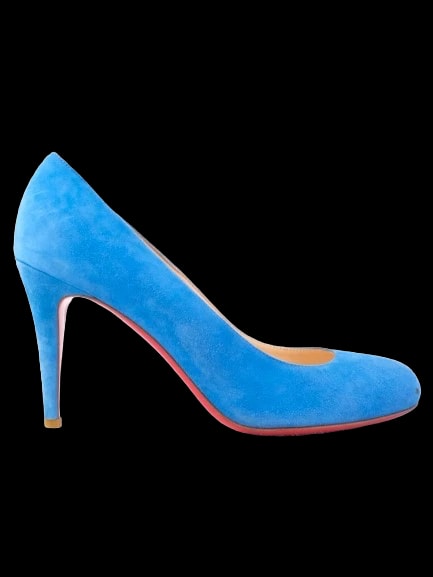 Christian Louboutin Blue Leather Pumps — 1