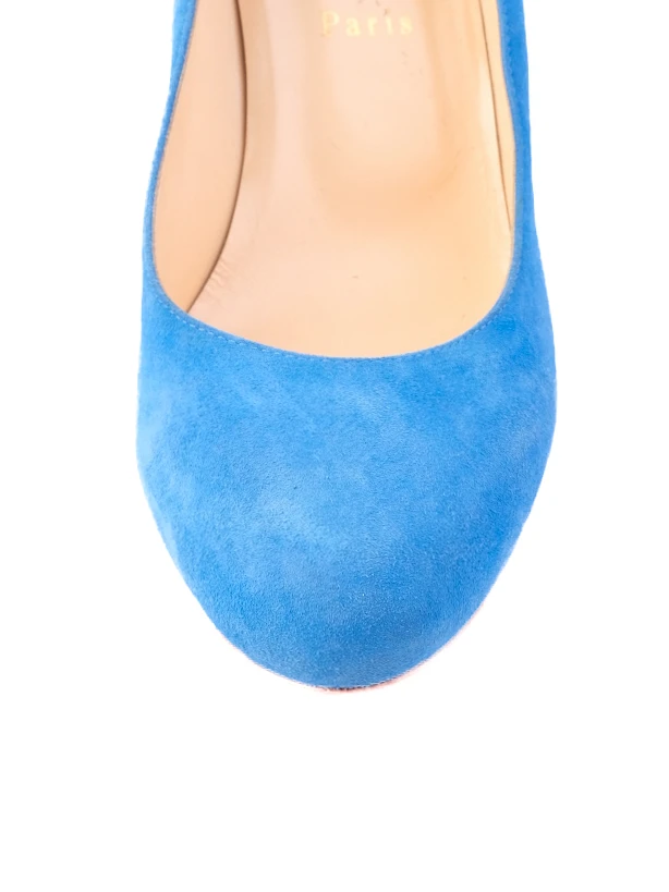 Christian Louboutin Blue Leather Pumps — 2