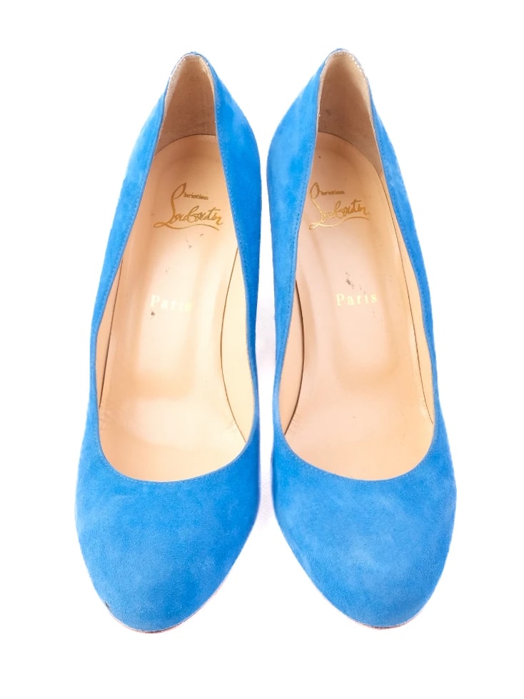 Christian Louboutin Blue Leather Pumps — 3