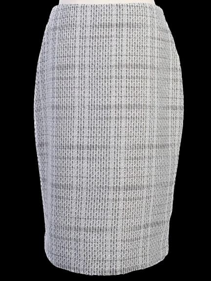 Karl Lagerfeld Gray Polyester Pencil Skirt