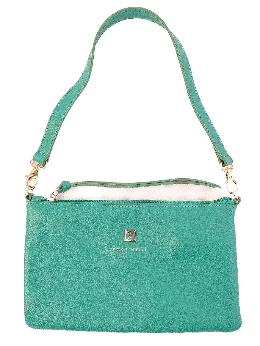Coccinelle Green Leather Clutch — 2