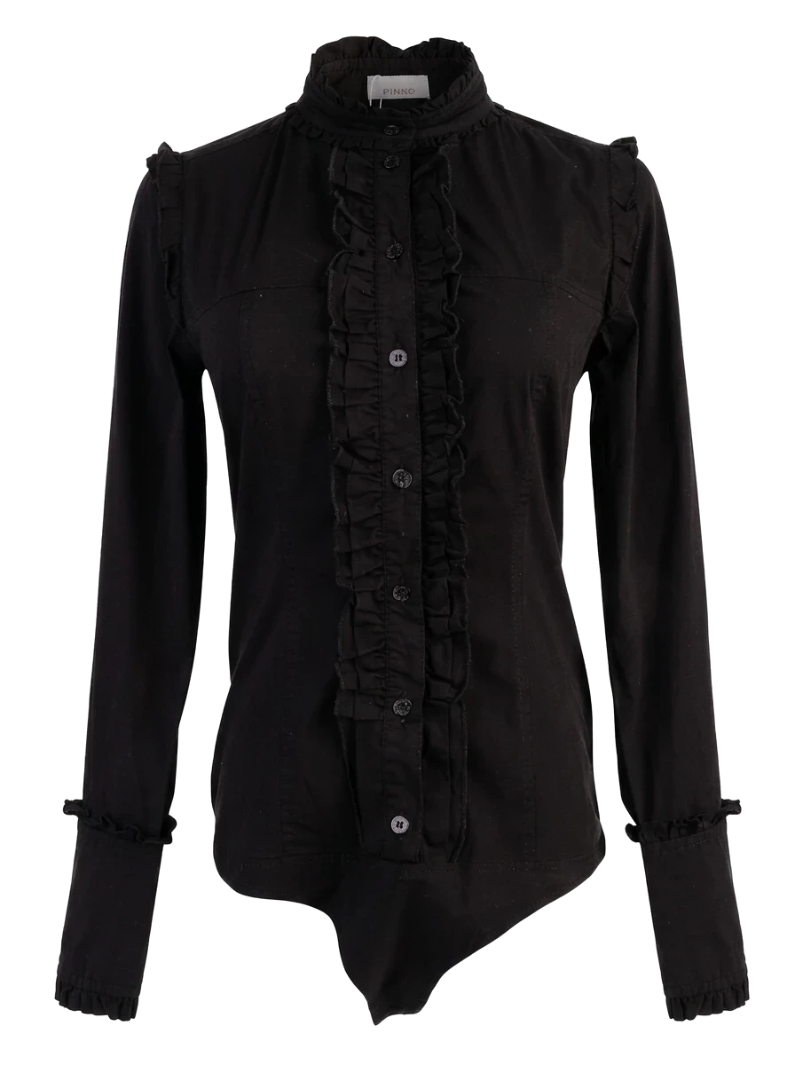 Pinko Black Cotton Blouse — 1