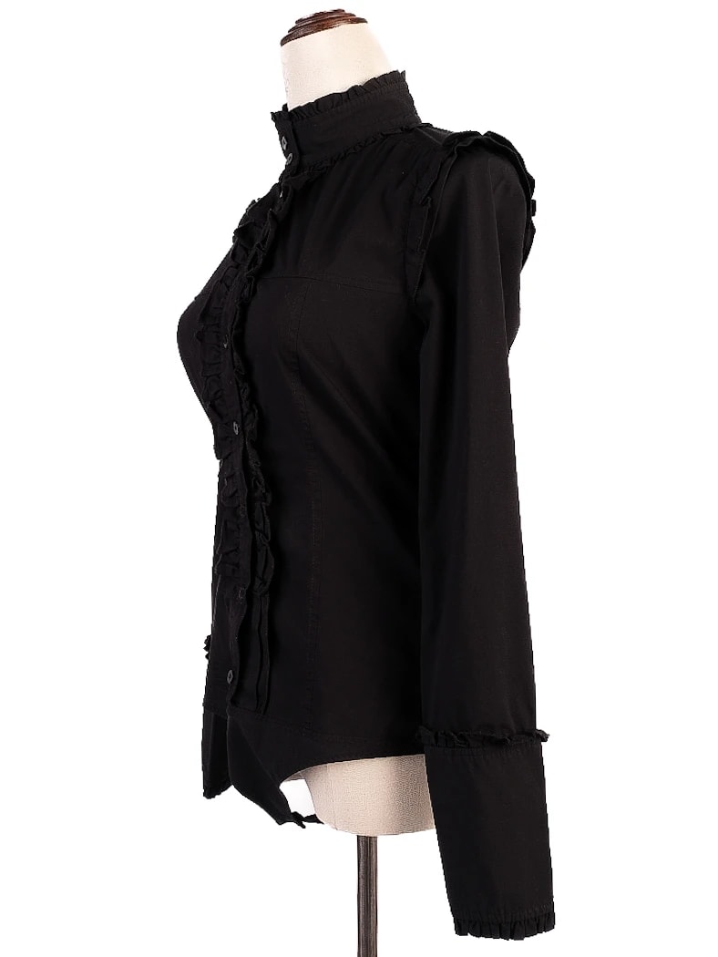 Pinko Black Cotton Blouse — 3