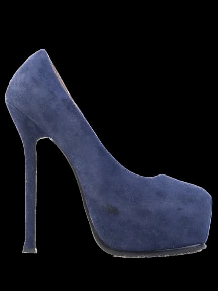 YSL Blue Leather Pumps — photo 1