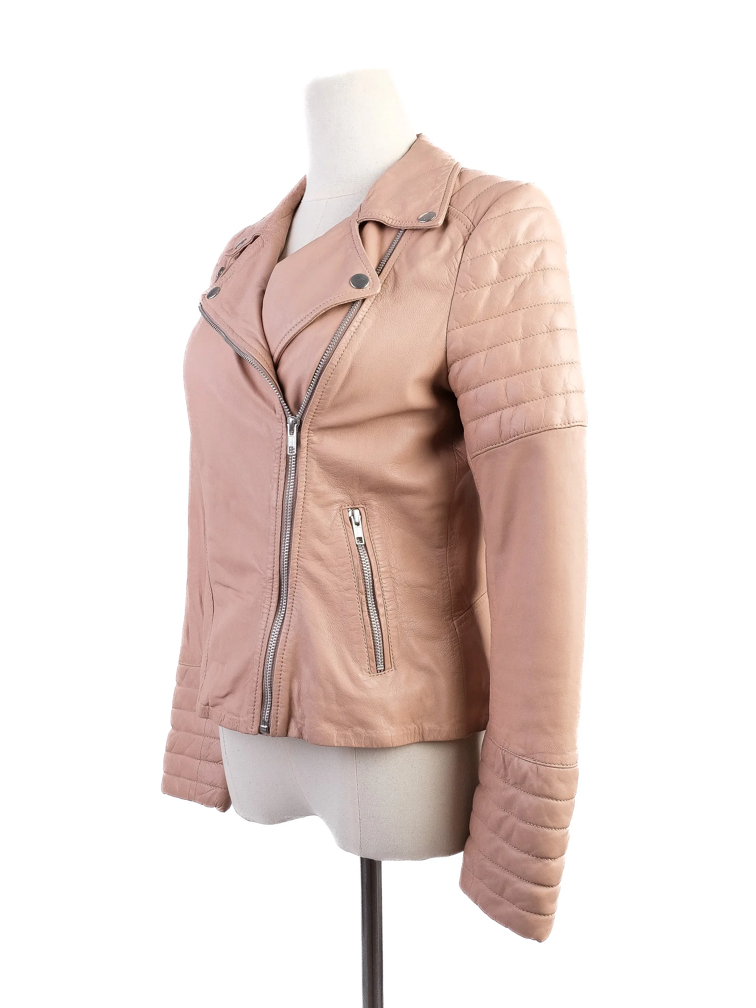 Muubaa White Leather Jacket — 3