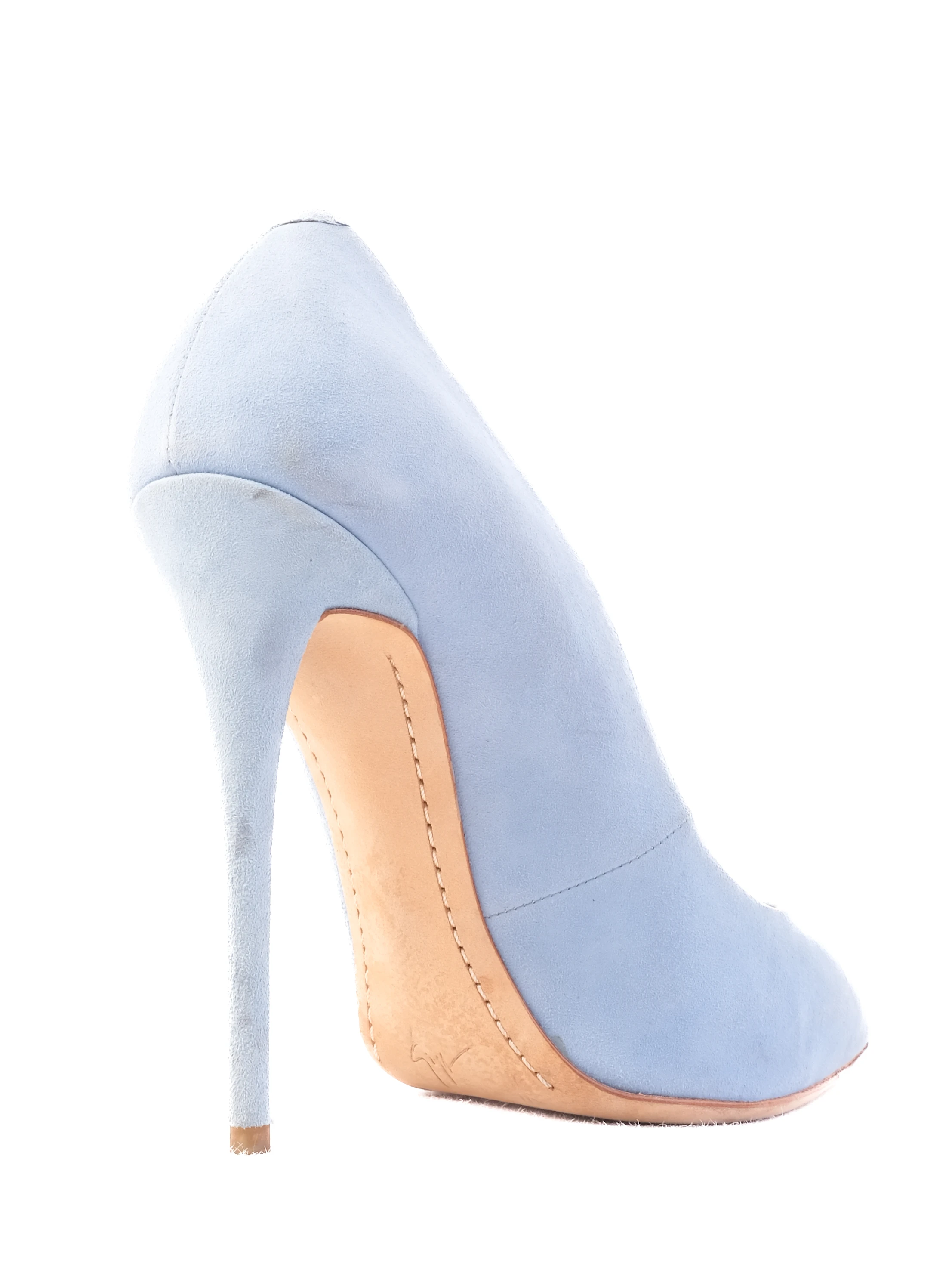 Giuseppe Zanotti Blue Leather Pumps — 2