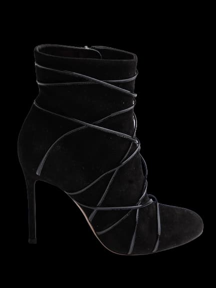 Gianvito Rossi Black Leather Ankle Boots