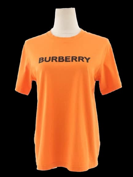 Burberry Orange Cotton T-Shirt