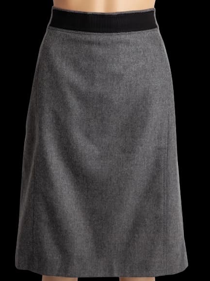 Laurel Gray Cashmere Pencil Skirt — photo 1