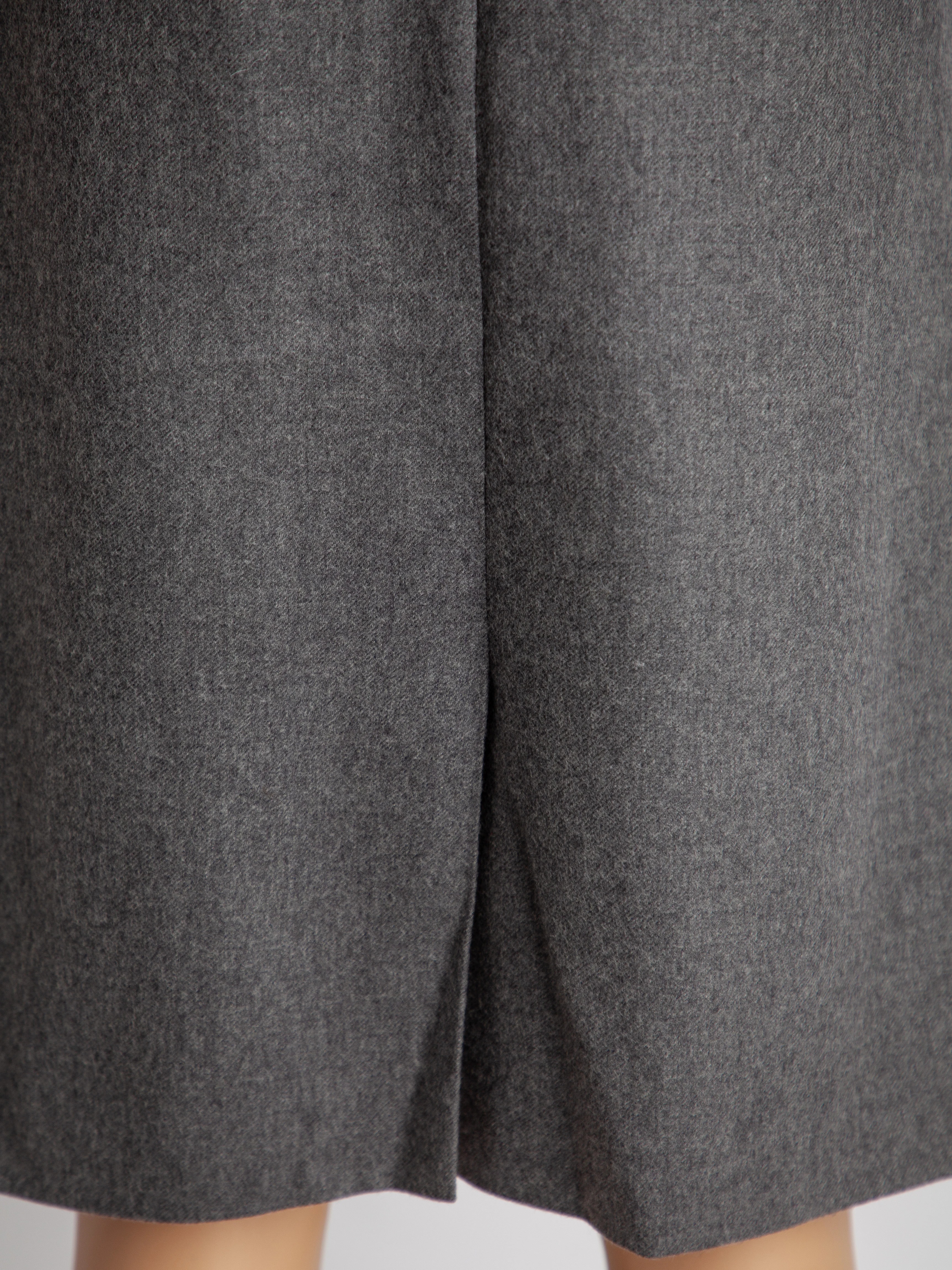 Laurel Gray Cashmere Pencil Skirt — 2