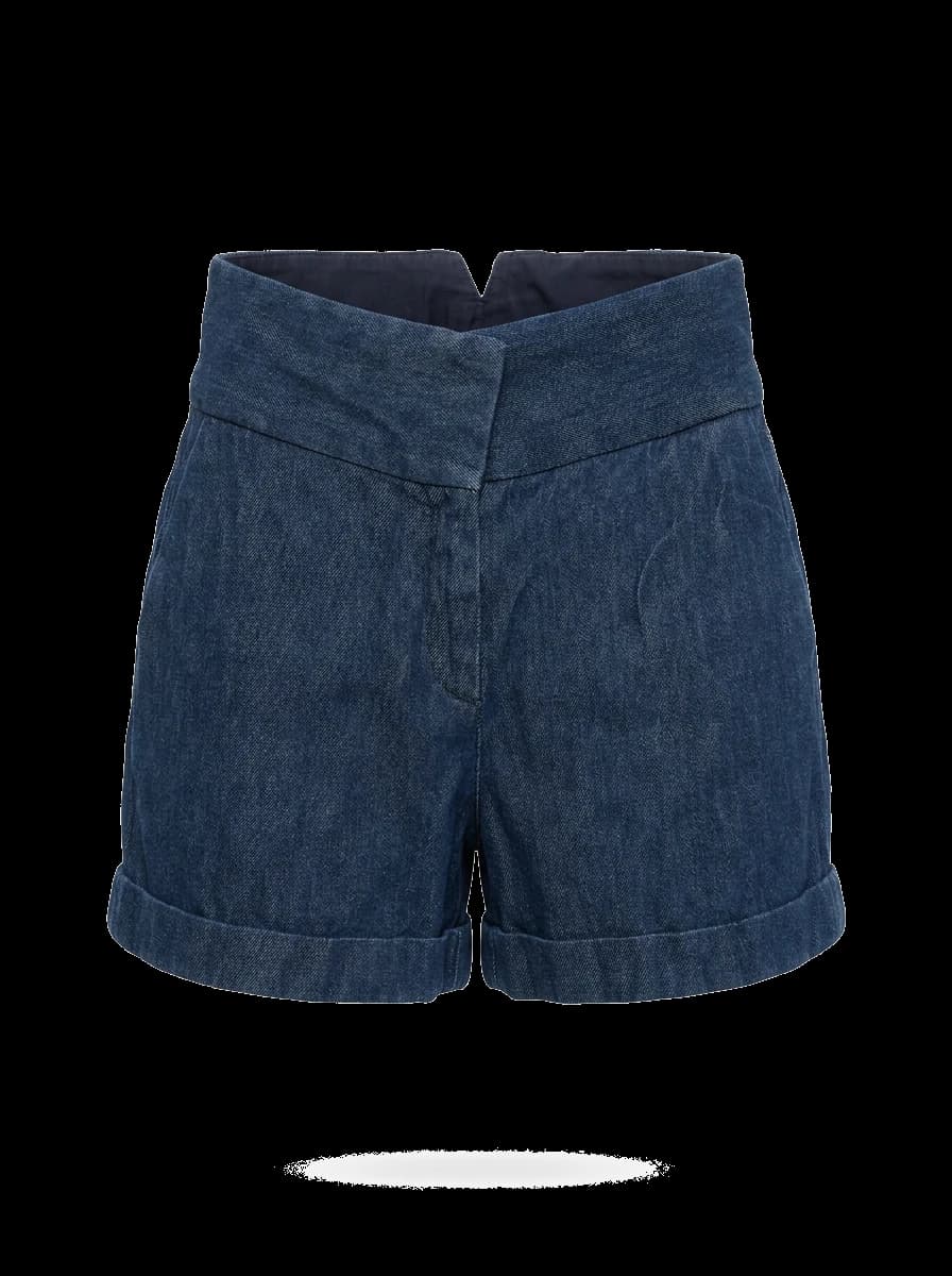Maison Margiela Blue Cotton Casual Shorts — photo 1