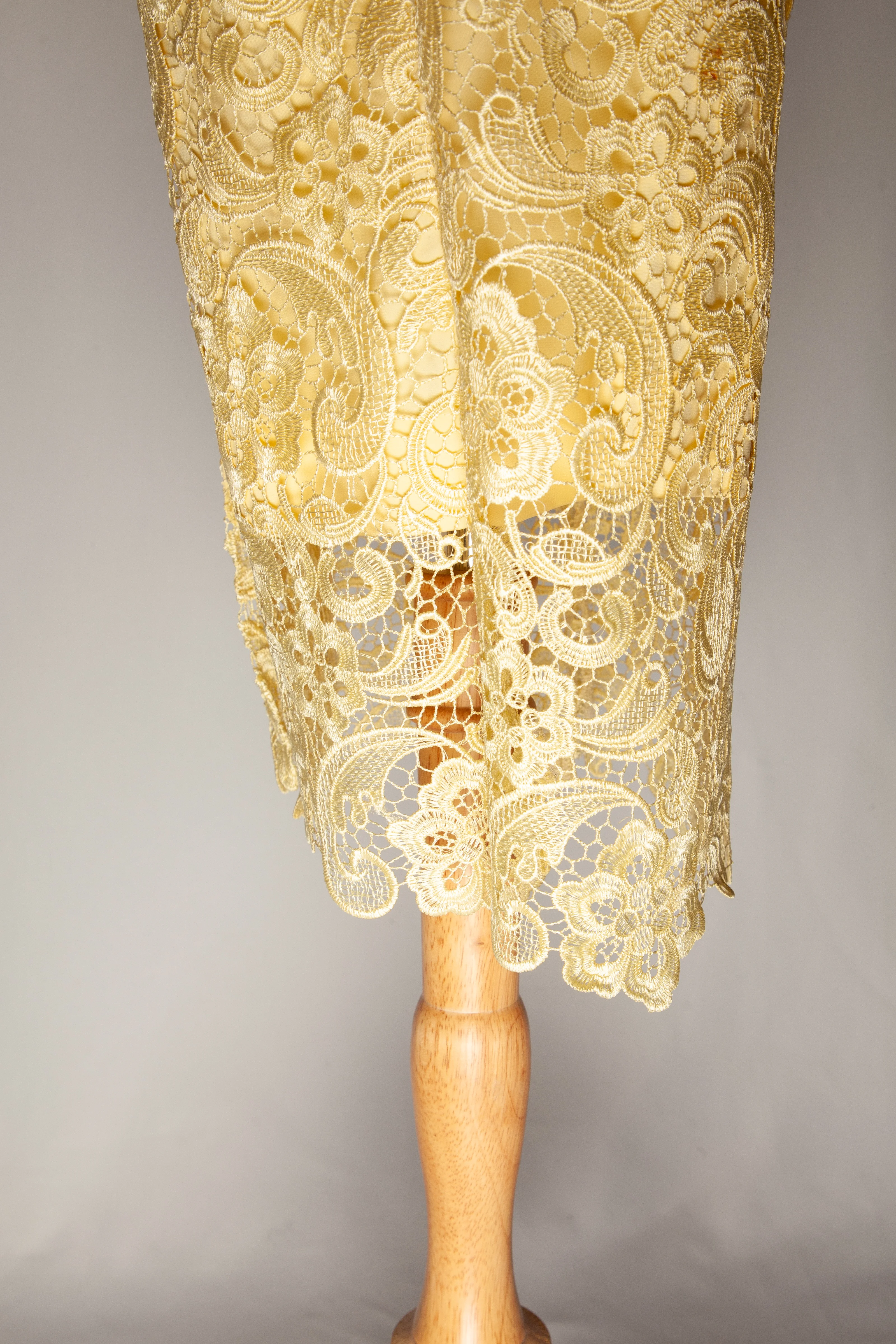 SLIR Yellow Polyester Dress — 3