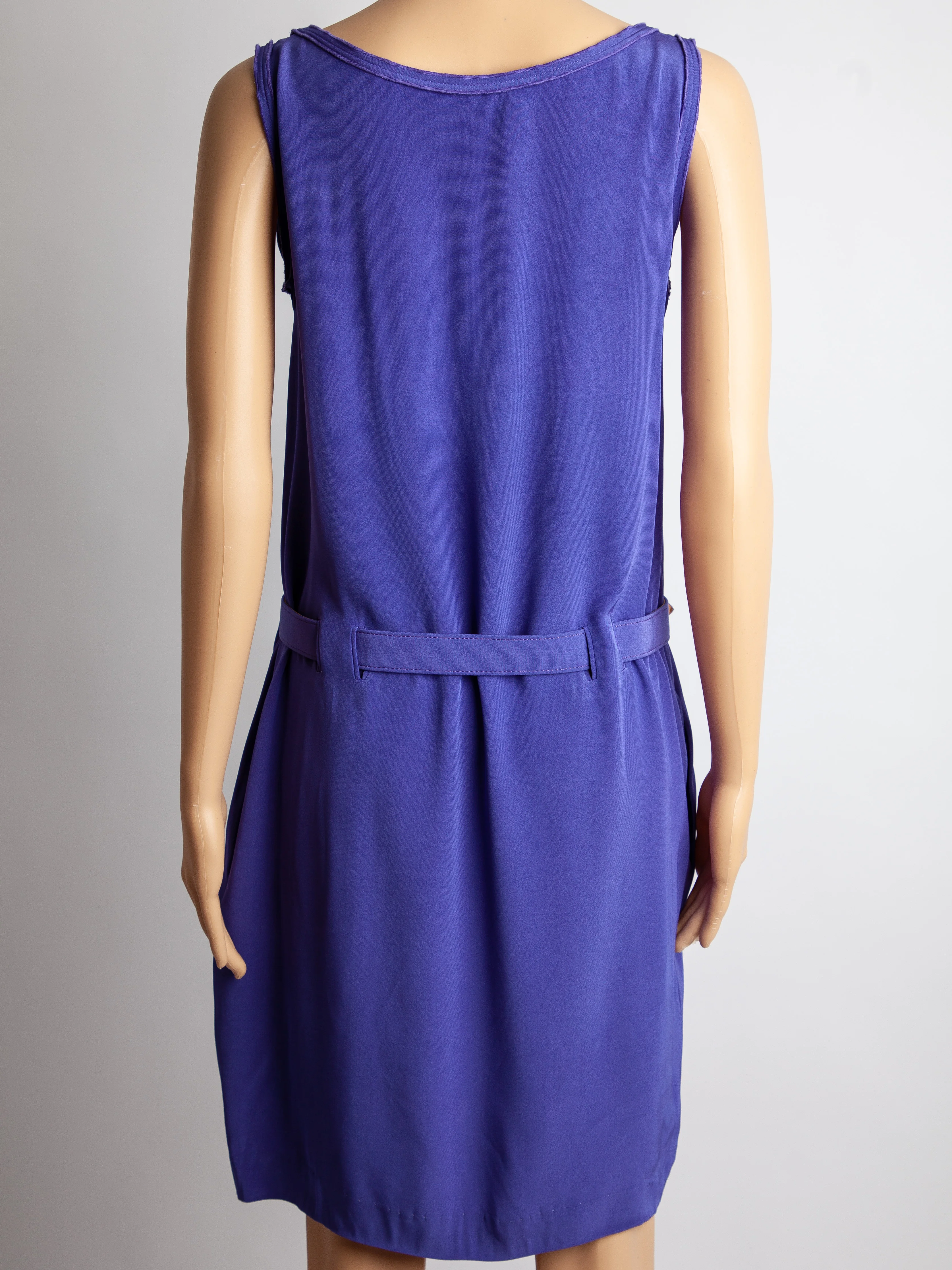 Moschino Purple Polyester Sleeveless Dress — 2