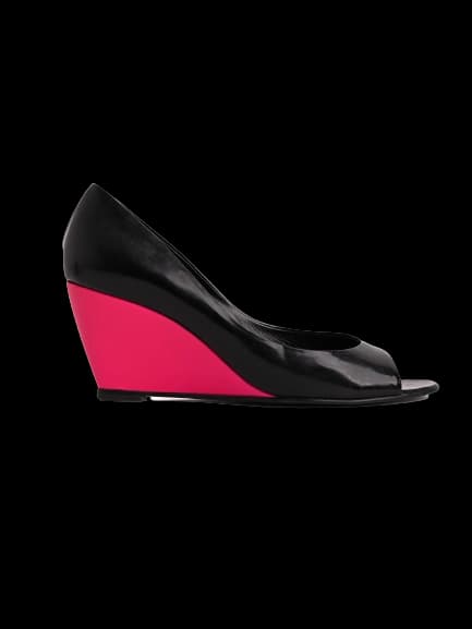 Pierre Hardy Black Lacquer Platform Sandals — photo 1