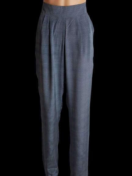 Emporio Armani Gray Polyester Casual Trousers — photo 1