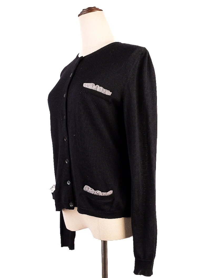 Moschino Blue Silk Cardigan — 3