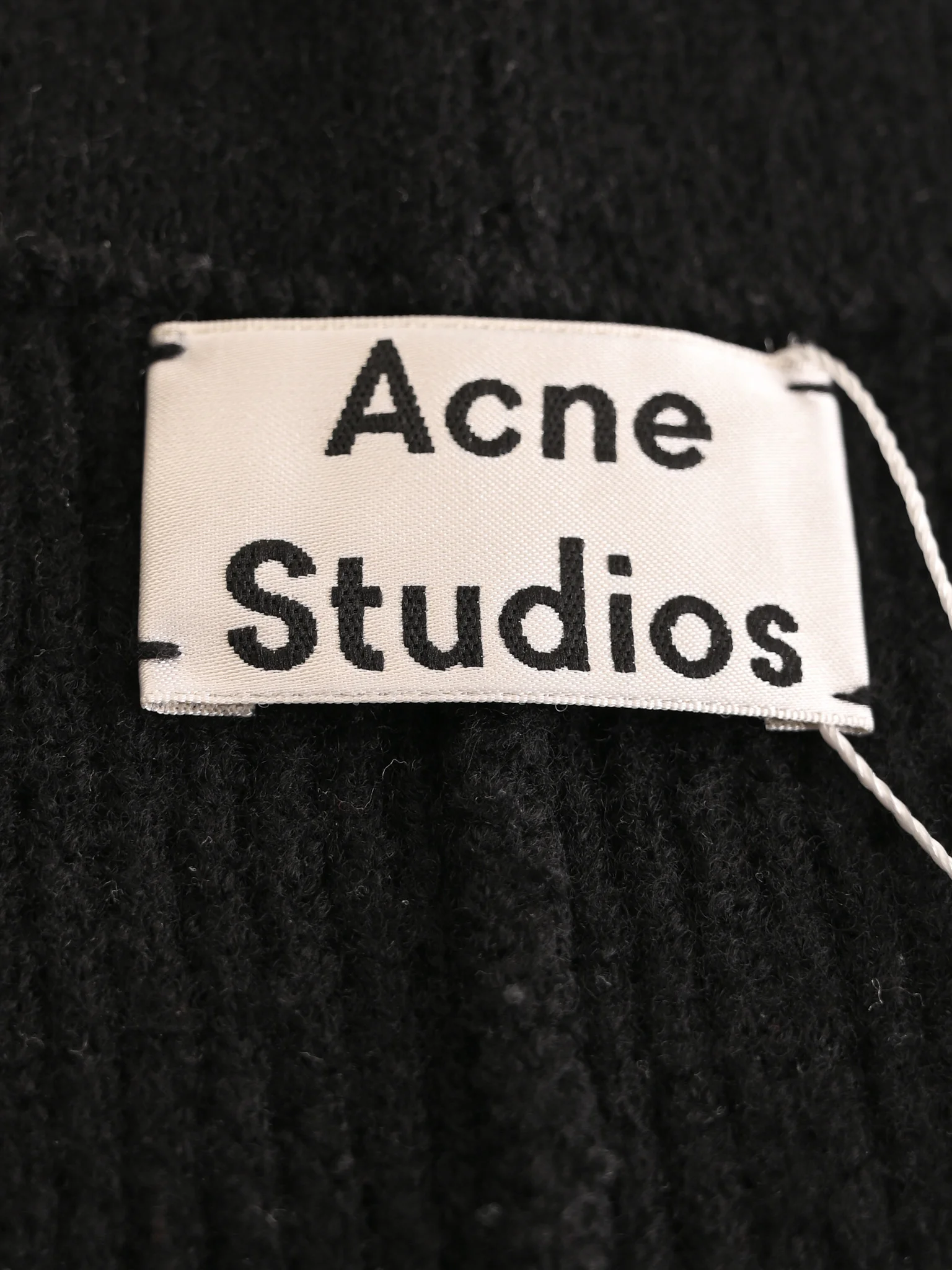 Acne Studios Black Wool A-Line Skirt — 3