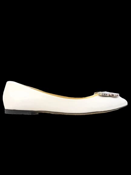 Versace for H&M White Leather Ballet Flats — photo 1