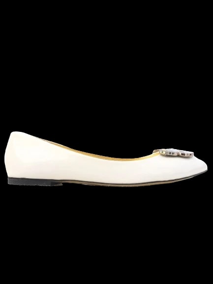 Versace for H&M White Leather Ballet Flats — 1