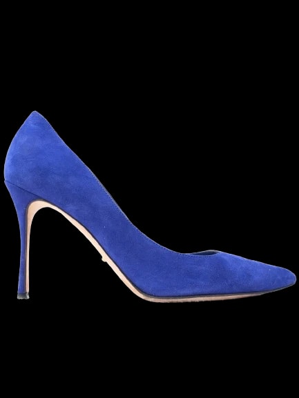 Sergio Rossi Blue Genuine suede Pumps — 1