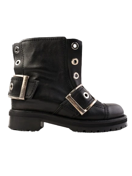 Alexander McQueen Black Leather Boots — photo 1