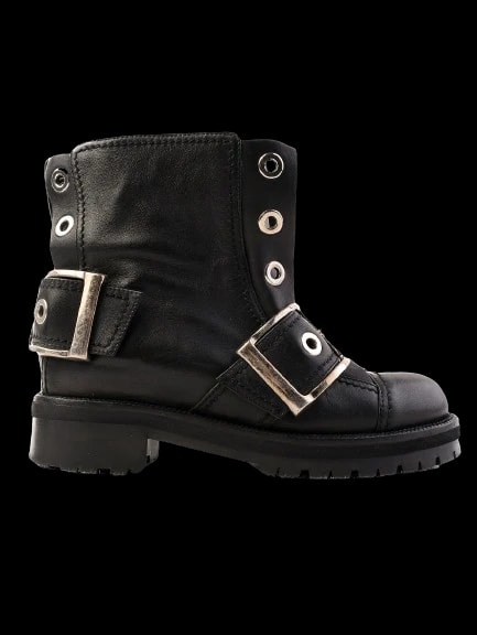 Alexander McQueen Black Leather Boots — 1