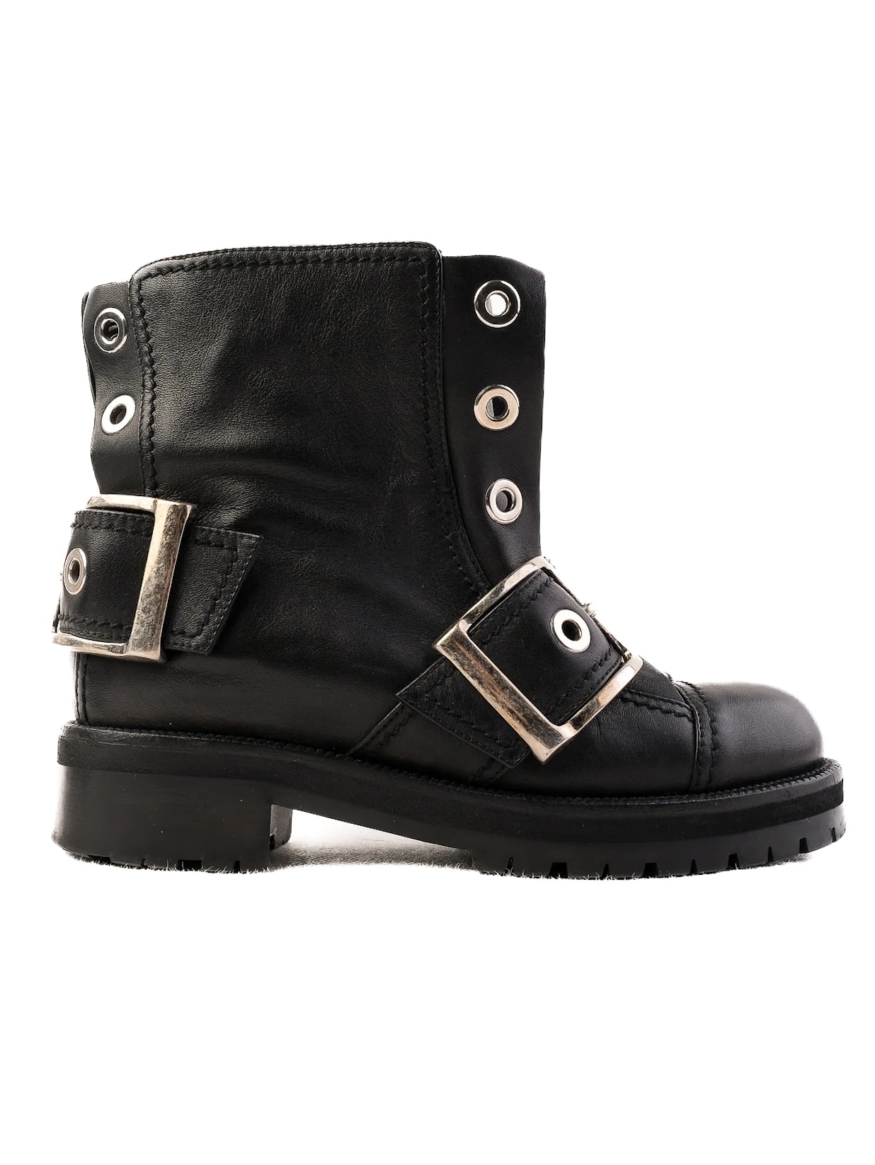 Alexander McQueen Black Leather Boots — 3