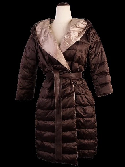 Max Mara Orange Nylon Puffer Jacket — 2