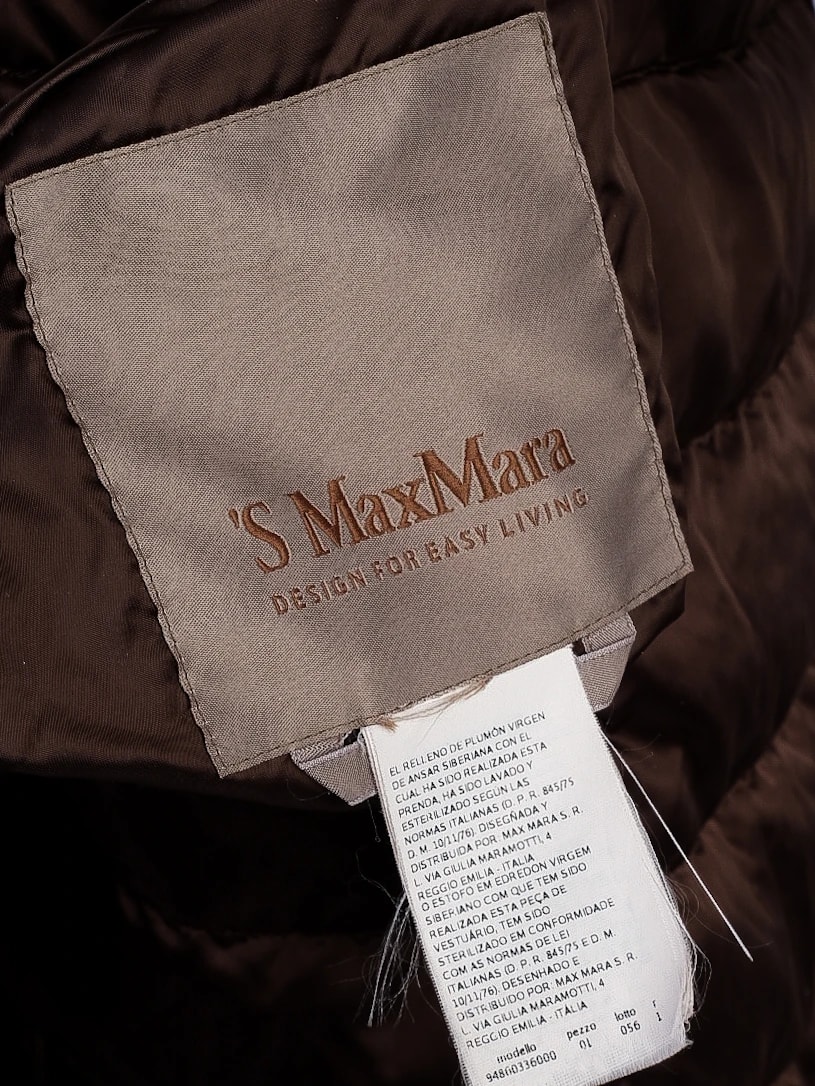 Max Mara Orange Nylon Puffer Jacket — 3