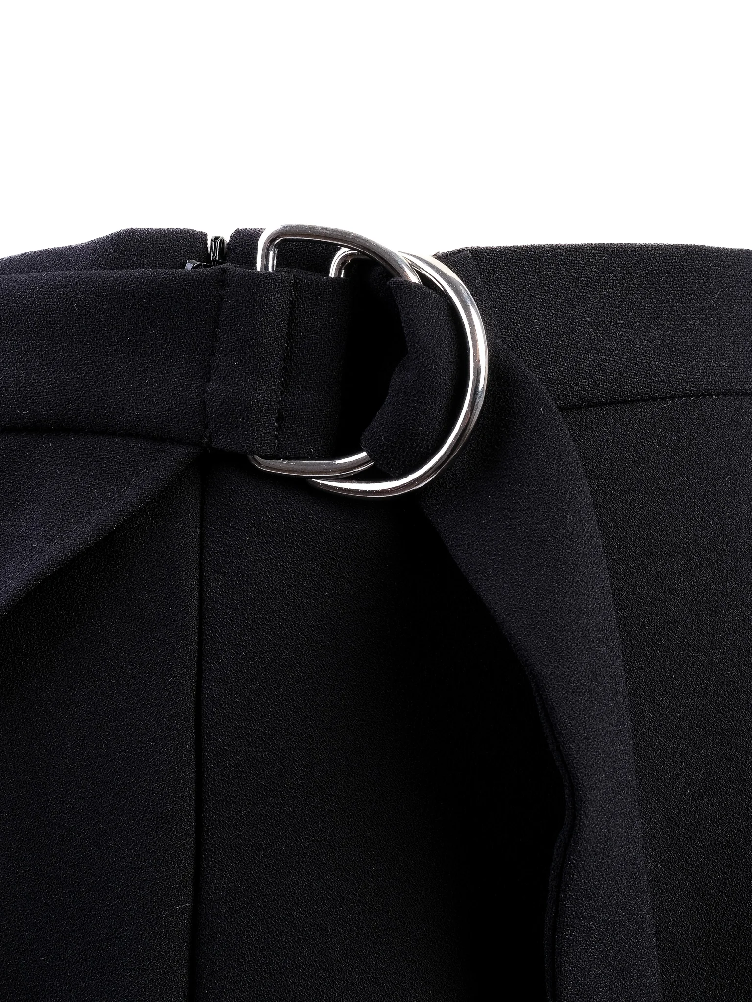 Iro Black Polyester A-Line Skirt — 3