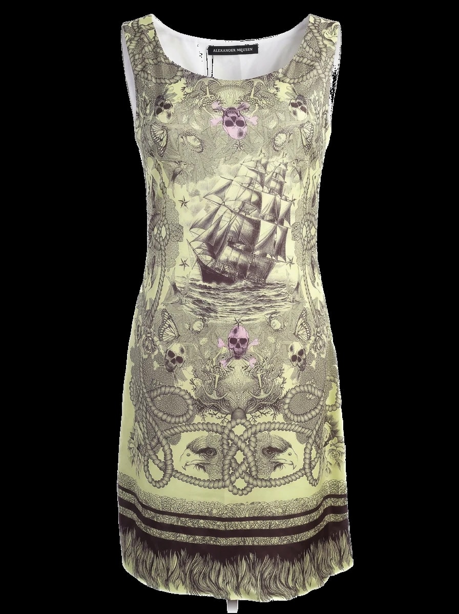 Alexander McQueen Silk Sleeveless Dress — 1